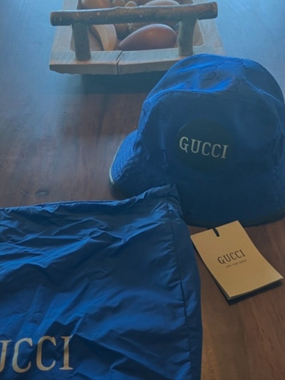 Gucci Blue Bucket Hat/ BNWT/ Unisex